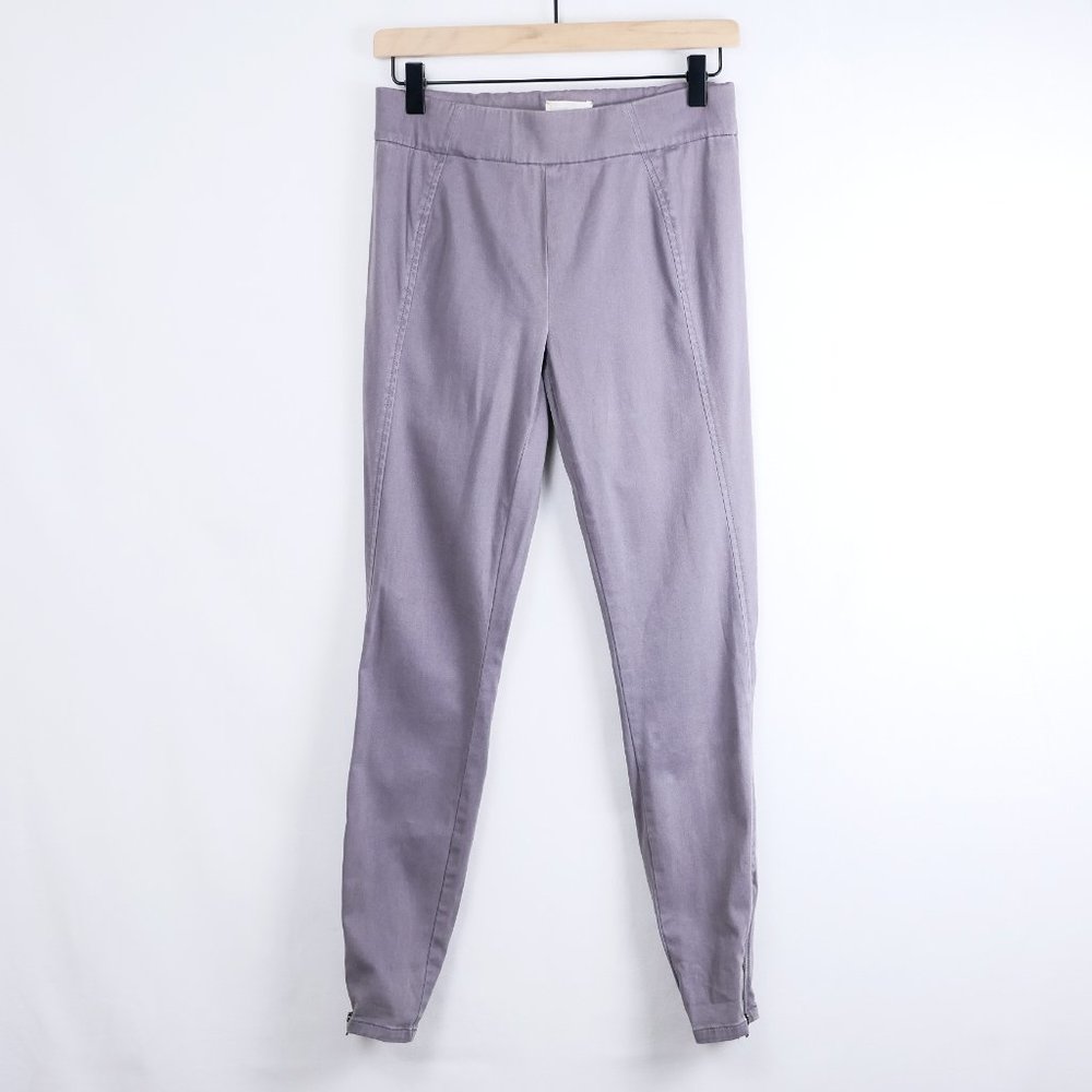 Lou & Grey Ponte Leggings Athleisure Jogger Yoga Pants Zip Leg, Mauve, Women S